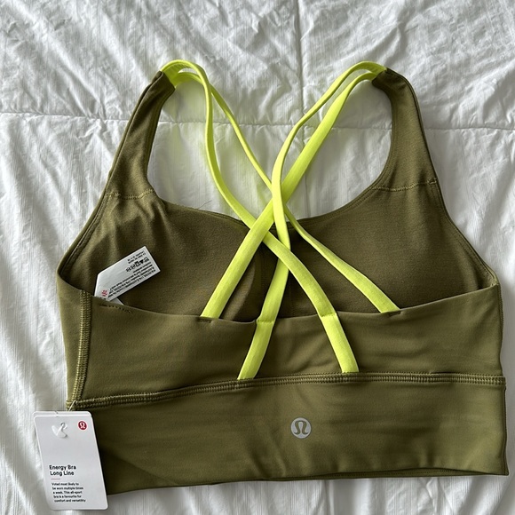 SZ.4 LULULEMON ENERGY LONG LINE BRA - Picture 2 of 3